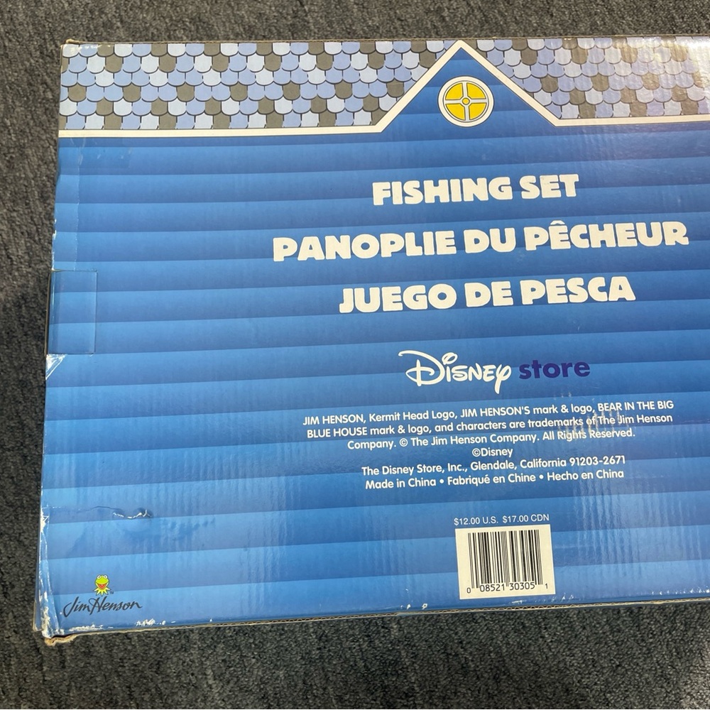 Vtg Disney Bear In The Big Blue House Fishing Set Toy Tackle Box Pole 1990s - Picture 13 of 16